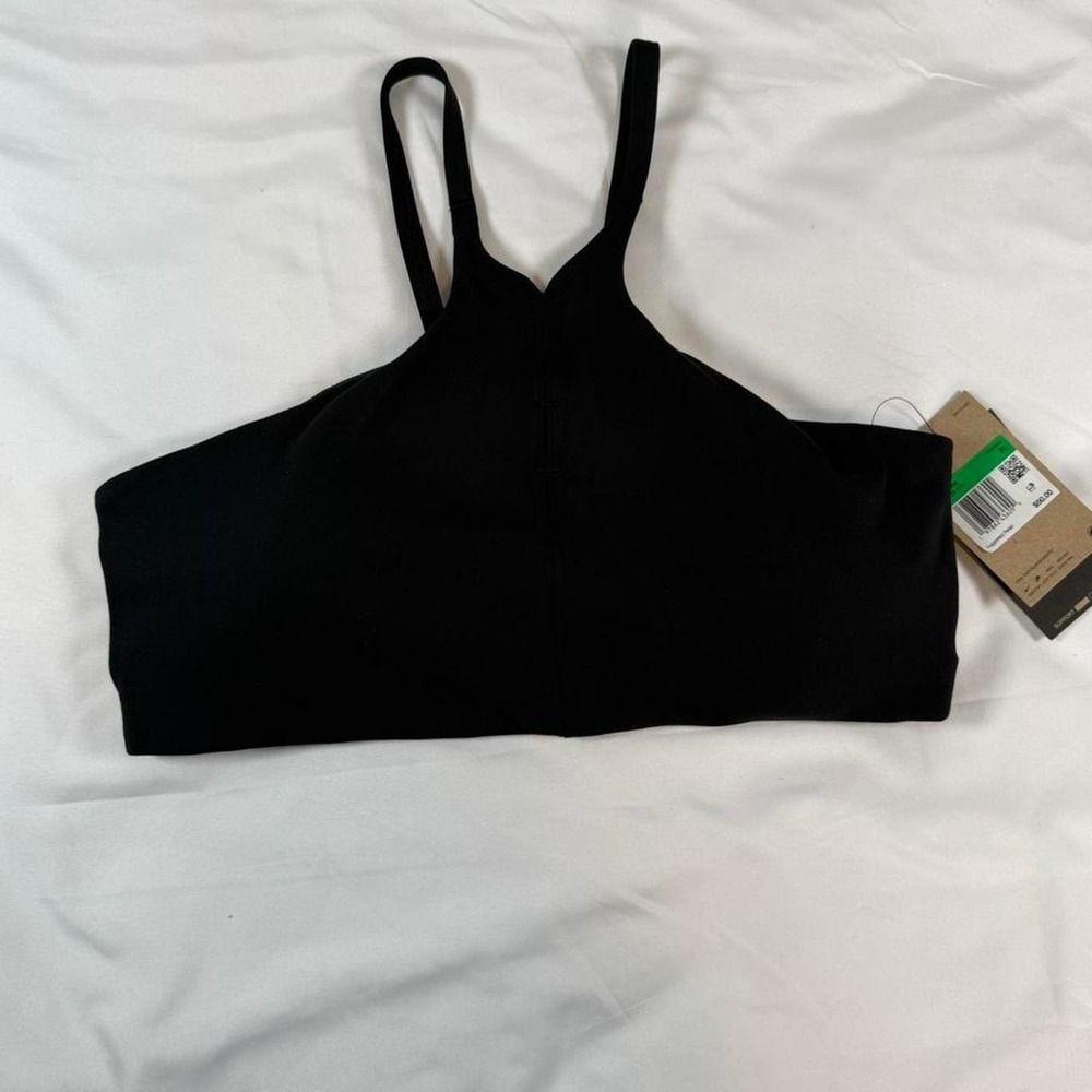 Nike One Dri-FIT High Neck Sports Bra Black XL DV9855-010 Racerback Cutout